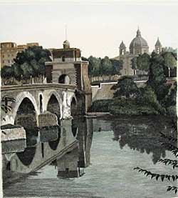 Roma, veduta di Ponte Milvio