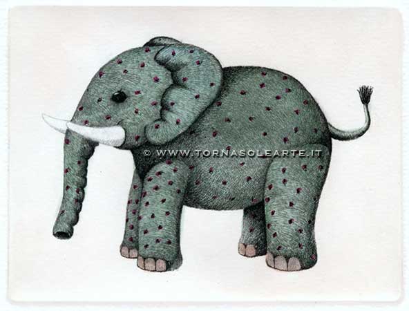 Animali di stoffa - Elefantino