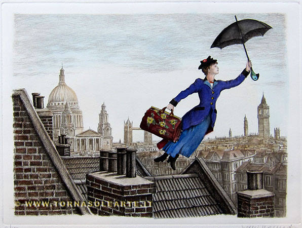 Mary Poppins sui tetti di Londra