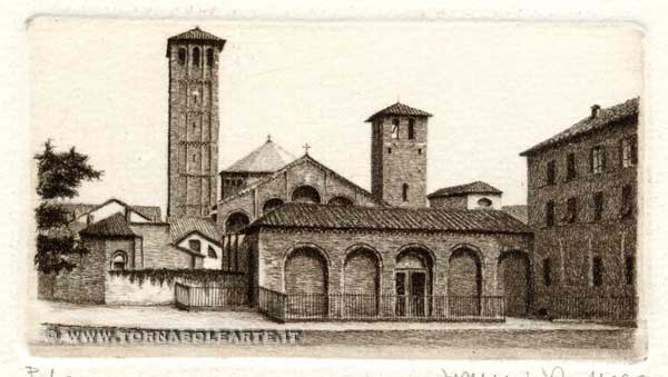 Milano - Veduta della Basilica di S. Ambrogio