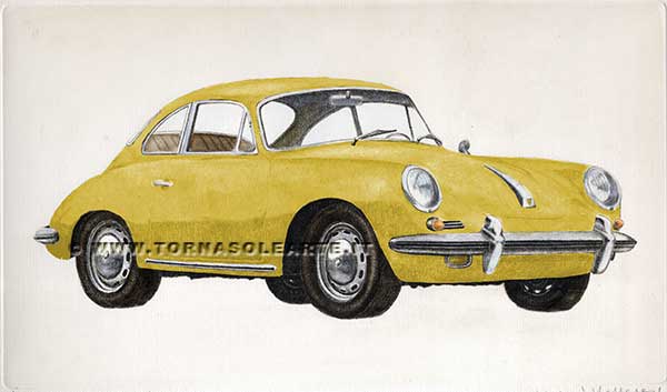 Porsche 356 in versione gialla