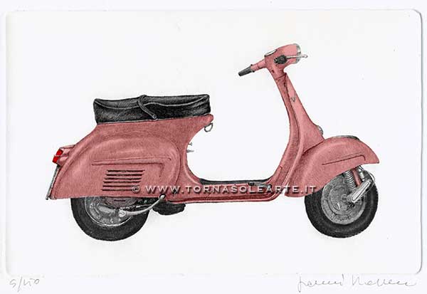 631b Vespa 1960 red color