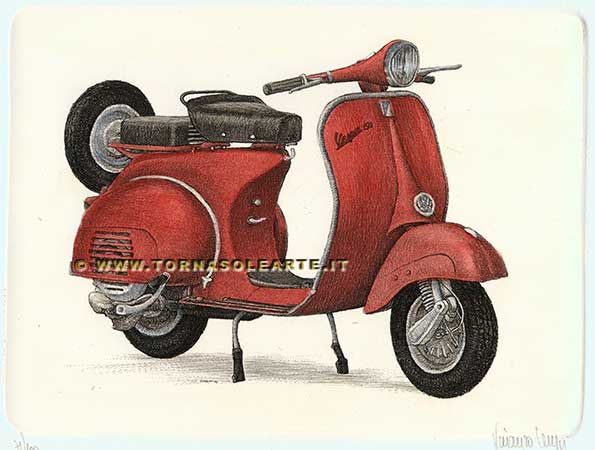 Scooters - Vespa rossa