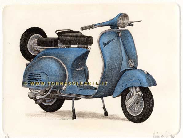 Scooters - Vespa blu