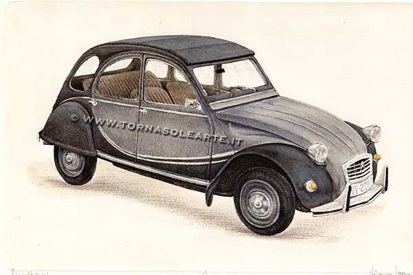 Citroen 2CV grigio perla