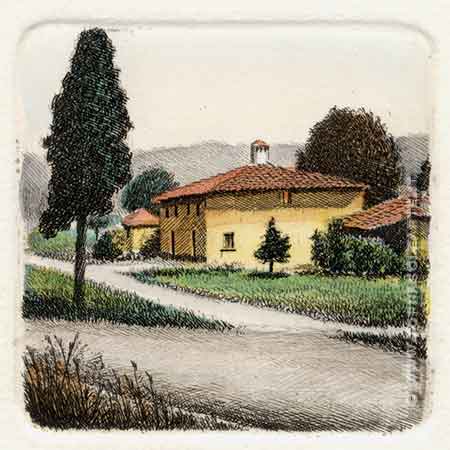Paesaggi quadrati - Casa al bivio