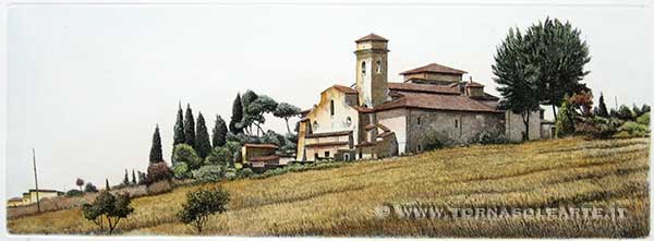 Paesaggi lunghi - Pieve in collina