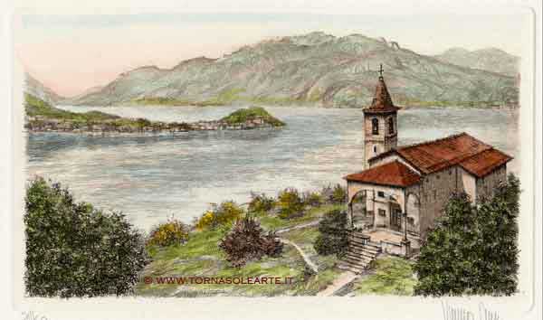 Paesaggi lagunari - Chiesa sul lago di Como