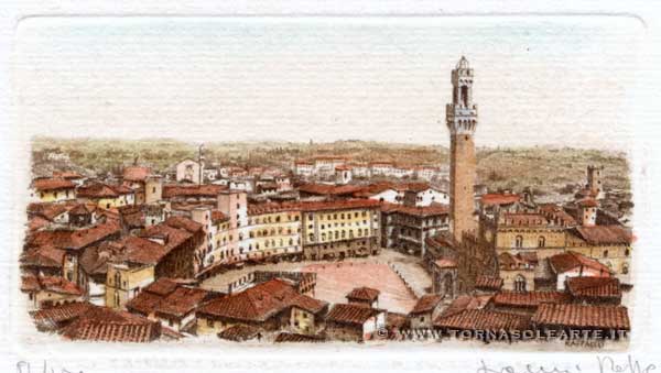Siena - Panorama della torre del Mangia