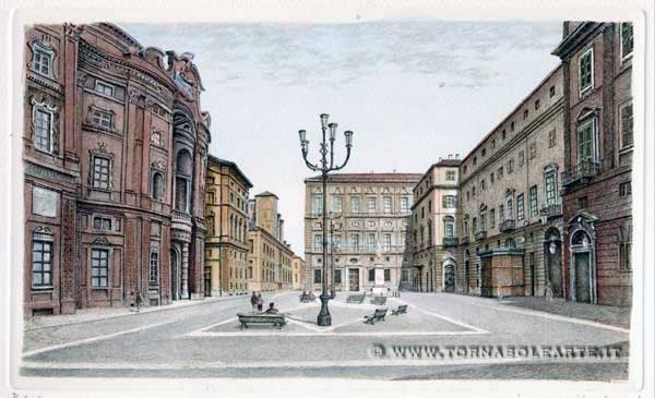 Torino - Veduta di piazza San Carlo