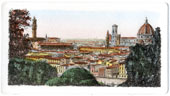 Firenze, panorama tra gli alberi