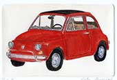 Fiat 500 rossa