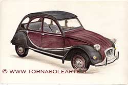 Citroen 2CV bordeaux